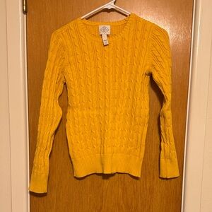 St. John's Bay Yellow Cable Knit Sweater